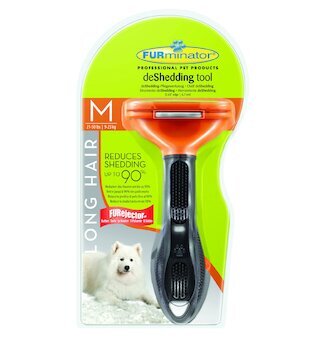 FURminator vyčesávací hrablo pro dlouhosrsté psy středních plemen
