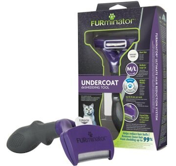 FURminator vyčesávací hrablo pro krátkosrsté kočky středních a velkých plemen