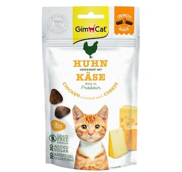 GimCat Crunchy Snack chicken and cheese 50g