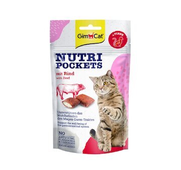 GimCat Nutri Pockets s hovězím 60 g