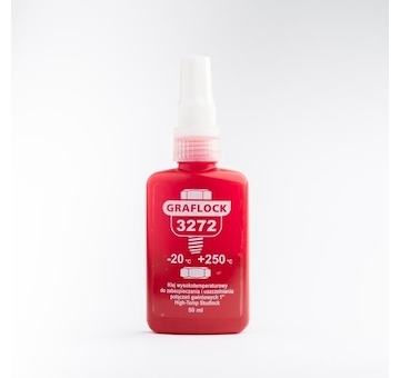 Grafen 3272 Vyskoteplotní lepidlo na závity, červené 50ml