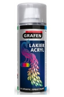 Grafen GPSP03 Lak ve spreji, černá 550'C RAL9005 400ml