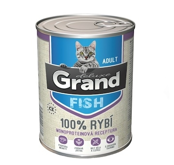 Grand deluxe Cat 100 % rybí, konzerva 400 g