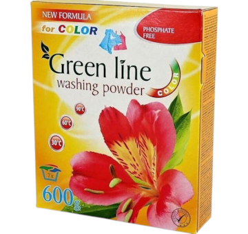 Green Line Color prací prášek 600g/7PD