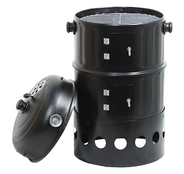 Gril - udírna na dřevěné uhlí PISA 3in1 40cm