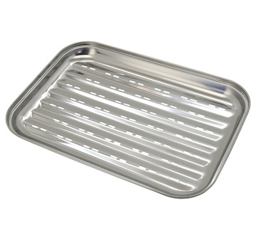 Grilovací tácek nerez 34 x 24 cm