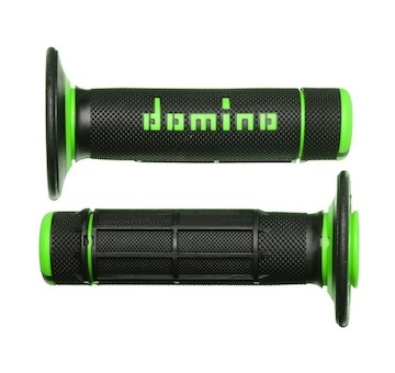 gripy A020 (offroad) délka 118 mm, DOMINO (černo-zelené)