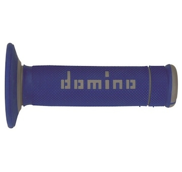 gripy A190 (offroad) délka 123 + 120 mm, DOMINO (modro-šedé)