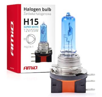 Halogenová žárovka H15 12V 55W Super White