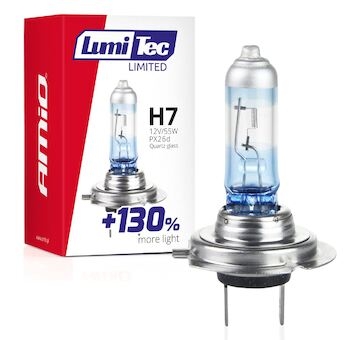 Halogenová žárovka H7 12V 55W LumiTec LIMITED +130%