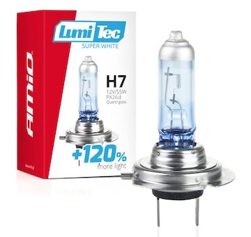 Halogenová žárovka H7 12V 55W LumiTec SuperWhite +120%