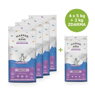Harper and Bone Cat Adult divy oceánu AKCE 4 x 5 kg + 2 kg ZDARMA