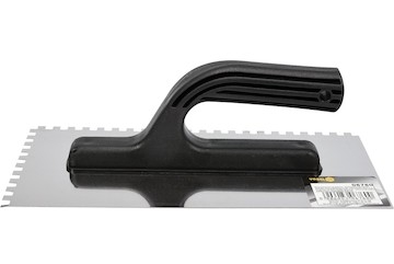 Hladítko 270 x 125 mm nerez zuby 6 x 6 mm