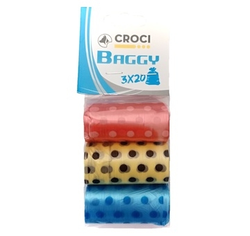 Hygienické sáčky barevné Croci (3 x 20 ks)