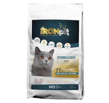 IRONpet Cat Sterilized Turkey (Krůta) 12 kg