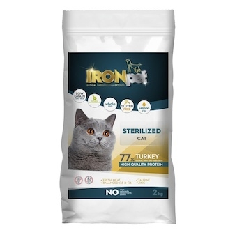 IRONpet Cat Sterilized Turkey (Krůta) 2 kg