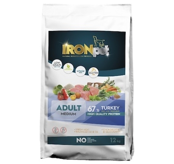 IRONpet Dog Adult Medium Turkey (Krocan) 12 kg