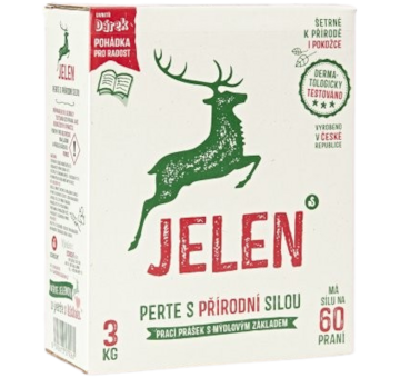 JELEN mýdlový prášek 60PD=3kg univerzal