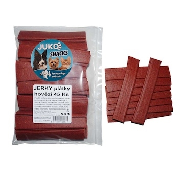 Jerky plátky Hovězí JUKO Snacks (45 ks)