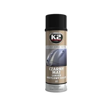 K2 AKRYLOVÁ BARVA VE SPREJI ČERNÁ MATNÁ 500 ml