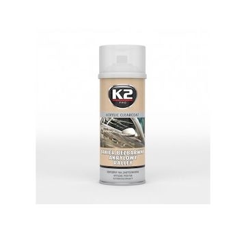 K2 Bezbarvý akrylový lak Rally 400 ml