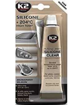 K2 Silicone Clear 85 g - vysokoteplotní čirý silikon B255