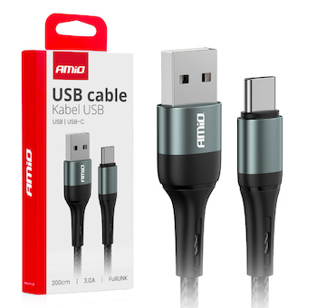 Kabel USB na USB-C 3A 200cm FullLINK AMIO-03912