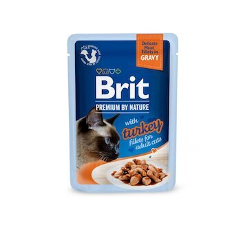 Kapsička Brit Premium Cat Delicate Fillets in Gravy with Turkey 85g