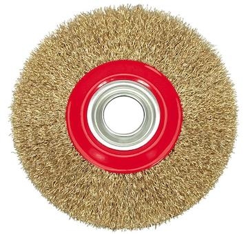 Kartáč drátěný boční 125 mm pomosazený drát