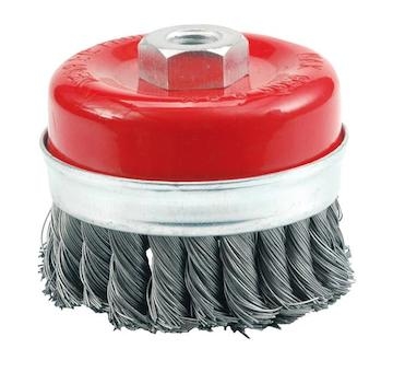 Kartáč drátěný čelní 65 mm pletený