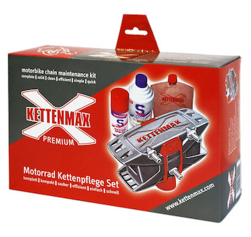 KETTENMAX PREMIUM - pračka na motocyklové řetězy (kompletní sada vč. čističe a konzervantu řetězů)