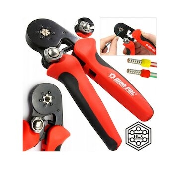 Kleště lisovací na dutinkové konektory 0,25-10mm² MAR-POL