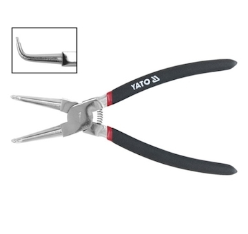 Kleště na ségrovky 200 mm vnitřní ohnuté CrV