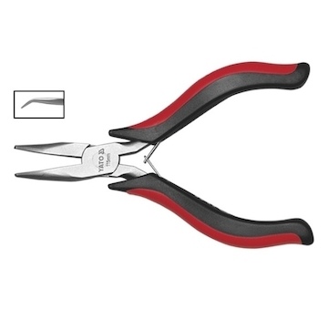 Kleště prodloužené ohnuté 115 mm mini