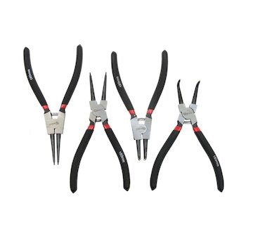 Kleště seeger 180mm/7", sada 4ks GEKO