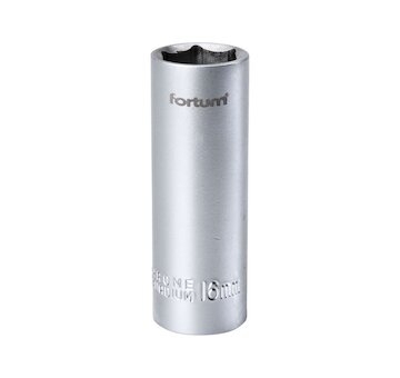 Klíč nástrčný na zapalovací svíčky, 1/2', 16mm, L 65mm, 61CrV5, FORTUM