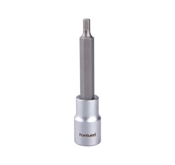 Klíč zástrčný prodloužený imbus, 1/2', HX5, L 100mm, CrV/S2, FORTUM
