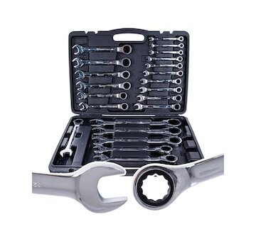 Klíče ráčnové očkoploché 6 - 32 mm, sada 22 ks GEKO G10341