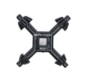 Klička pro vrtačkové sklíčidlo, velikost 13-17 mm, univerzální 4v1 BGS