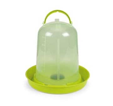 Klobouková napáječka pro drůbež, zelená 10 l