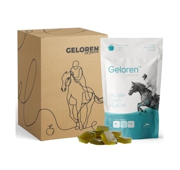 Kloubní výživa kůň Geloren HA (3  x 450 g ) - jablečná