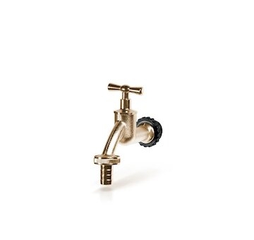 Kohoutek 1/2" pro nádrž na dešťovou vodu, zlatý TAP