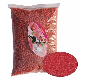 KOI STRAWBERRY pellet kuličky, sáček 1 l