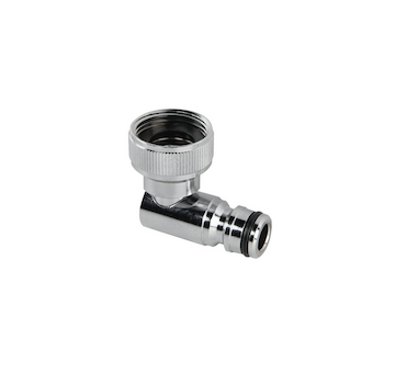 Konektor pro rychlospojku na kohoutek se závitem 3/4", úhlový, otočný 360° - BRADAS