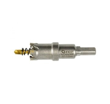 Korunkový vrták do kovu TCT, 22mm GEKO