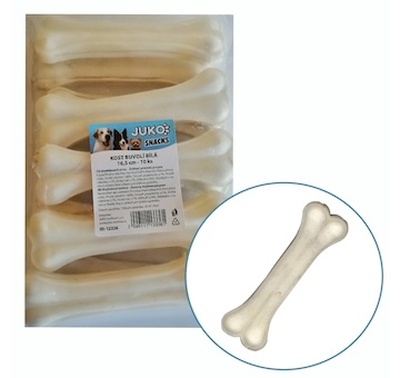 Kost buvolí bílá JUKO Snacks 16,5cm (10 ks)