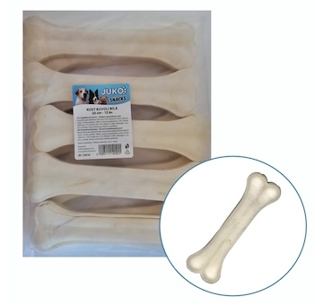 Kost buvolí bílá JUKO Snacks 20 cm (10 ks)