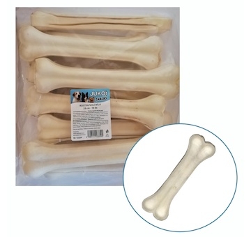 Kost buvolí bílá JUKO Snacks 25 cm (10 ks)
