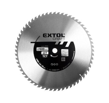 Kotouč pilový s SK plátky, 500x3,0x30mm EXTOL CRAFT
