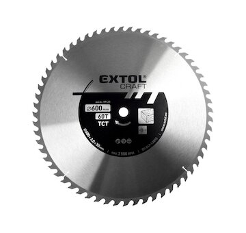Kotouč pilový s SK plátky, 600x3,8x30 mm, 60T EXTOL CRAFT